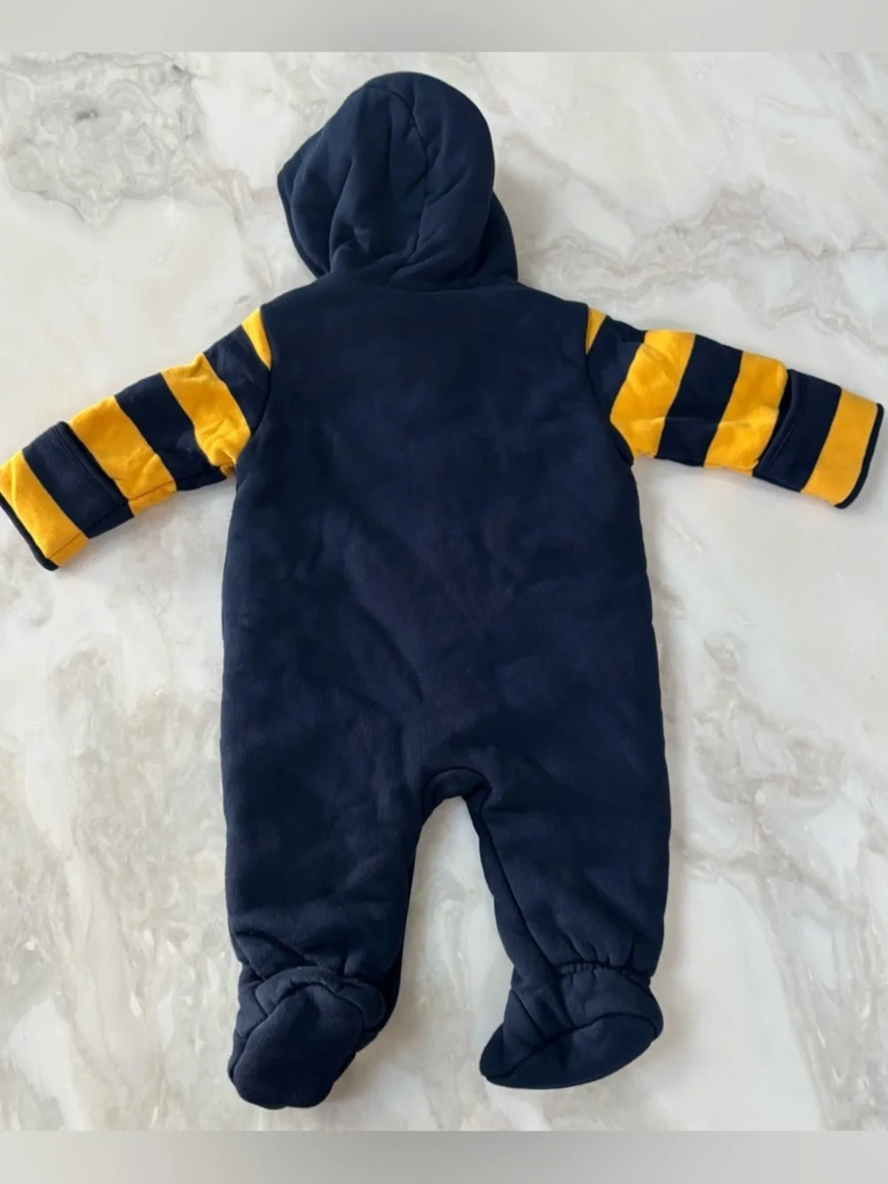 Ralph Lauren Baby Boy Fleece Footed Bunting Size 6 Months New
